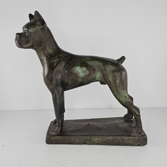 Vintage Austin Productions Boxer Dog Statue *FLAW* *Repaired* - Picture 2 of 16